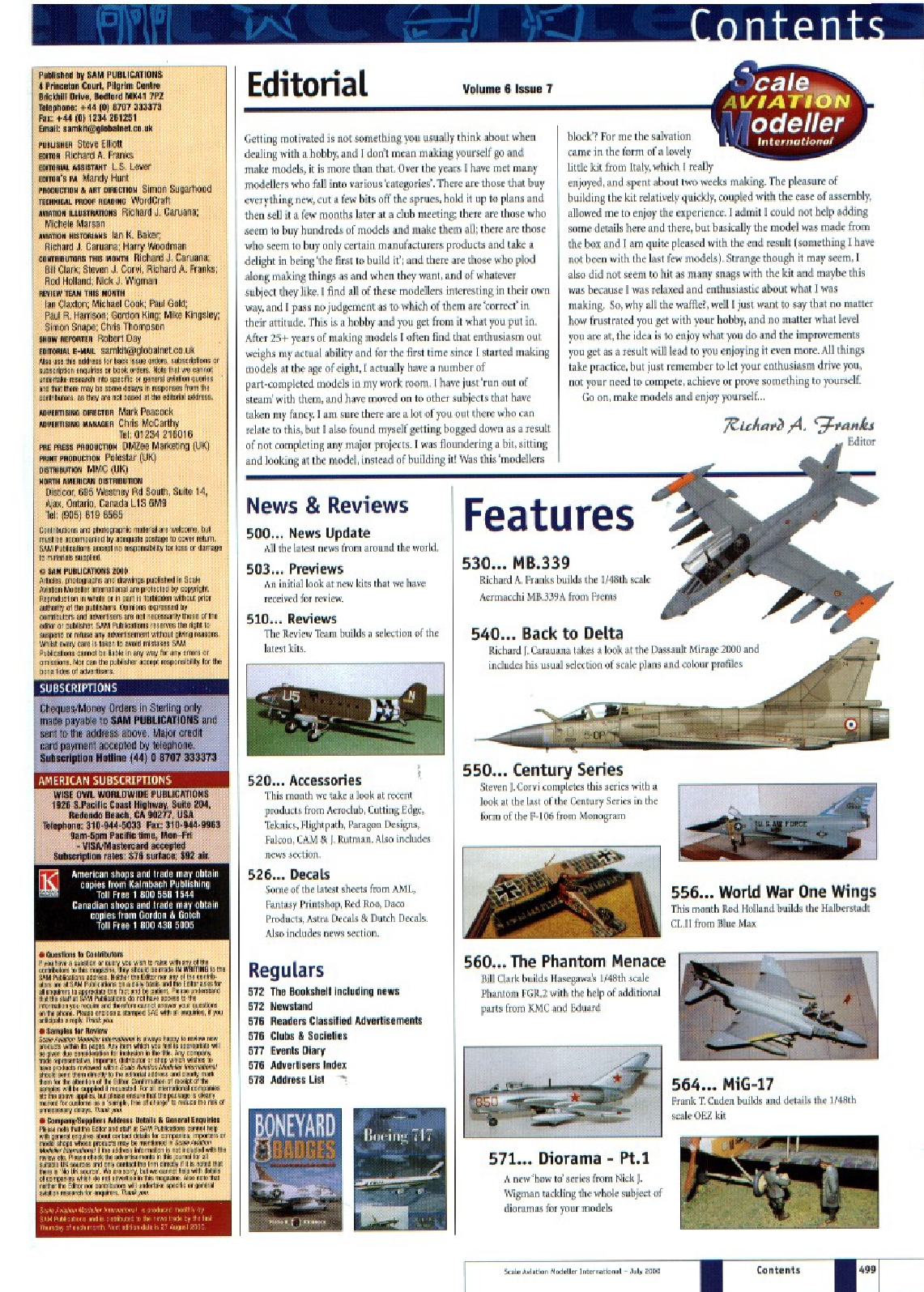 Scale Aviation Modeller International 2000-07